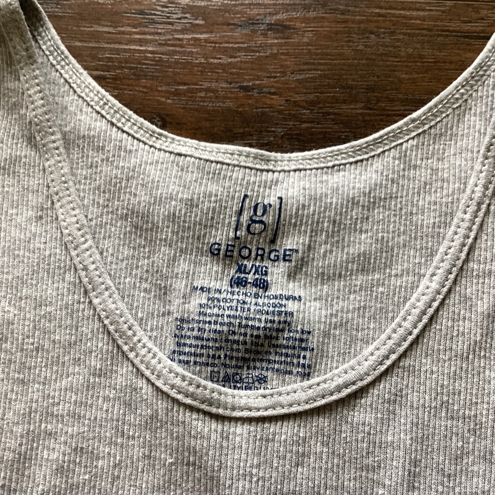 George Men's A-Shirt Tank Tops, 2 pack - Picture 6 of 7